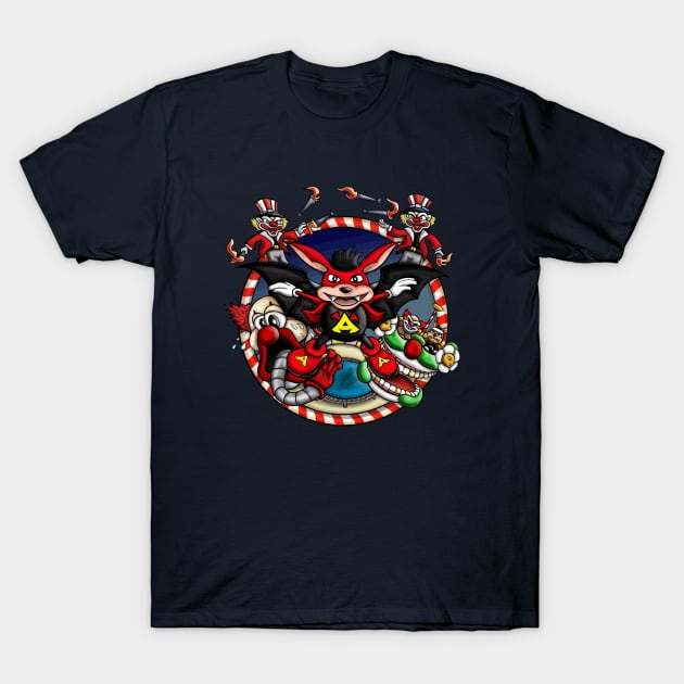 Aero the Acrobat T-Shirt by WarioPunk